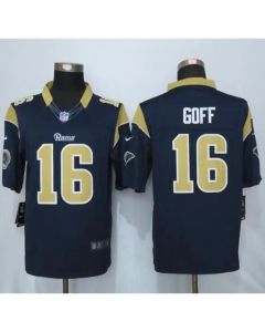 Rams #16 Jared Goff Navy Blue Team Color Men's Stitched NFL Limited Jersey