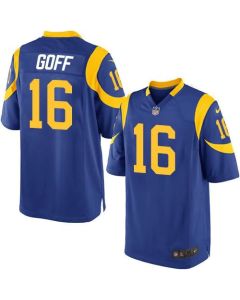 Rams #16 Jared Goff Royal Blue Alternate Youth Stitched NFL Elite Jersey