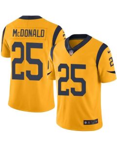 Rams #25 T.J. McDonald Gold Men's Stitched NFL Limited Rush Jersey