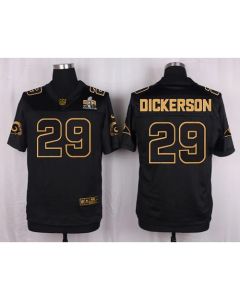 Rams #29 Eric Dickerson Black Men's Stitched NFL Elite Pro Line Gold Collection Jersey