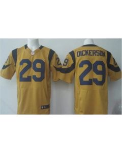 Rams #29 Eric Dickerson Gold Men's Stitched NFL Elite Rush Jersey