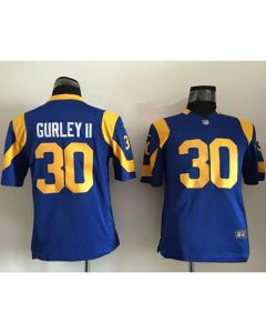 Rams #30 Todd Gurley II Royal Blue Alternate Youth Stitched NFL Elite Jersey