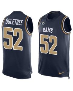 Rams #52 Alec Ogletree Navy Blue Team Color Men's Stitched NFL Limited Tank Top Jersey