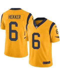 Rams #6 Johnny Hekker Gold Men's Stitched NFL Limited Rush Jersey