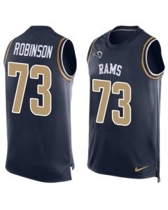 Rams #73 Greg Robinson Navy Blue Team Color Men's Stitched NFL Limited Tank Top Jersey