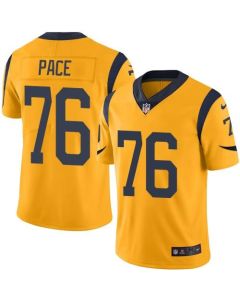 Rams #76 Orlando Pace Gold Men's Stitched NFL Limited Rush Jersey