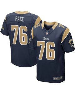 Rams #76 Orlando Pace Navy Blue Team Color Men's Stitched NFL Elite Jersey