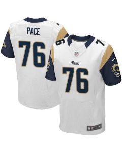 Rams #76 Orlando Pace White Men's Stitched NFL Elite Jersey