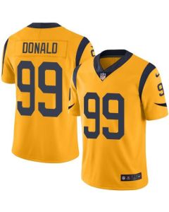 Rams #99 Aaron Donald Gold Men's Stitched NFL Limited Rush Jersey