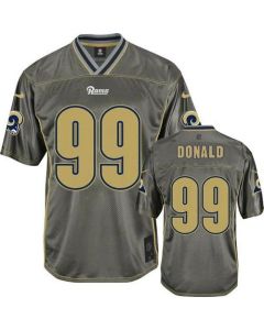 Rams #99 Aaron Donald Grey Men's Stitched NFL Elite Vapor Jersey