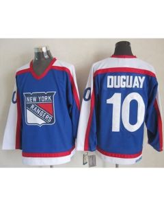 Rangers #10 Ron Duguay Blue/White CCM Throwback Stitched NHL Jersey