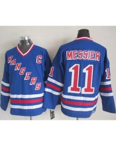 Rangers #11 Mark Messier Blue CCM Heroes of Hockey Alumni Stitched NHL Jersey