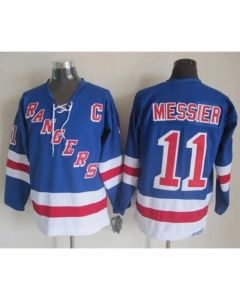 Rangers #11 Mark Messier Light Blue CCM Throwback Stitched NHL Jersey