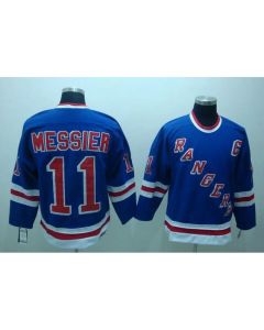 Rangers #11 Mark Messier Stitched Blue CCM Throwback NHL Jersey