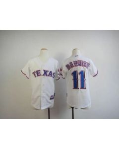 Rangers #11 Yu Darvish White Cool Base Stitched Youth MLB Jersey
