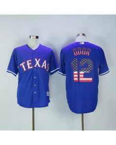 Rangers #12 Rougned Odor Blue USA Flag Fashion Stitched MLB Jersey