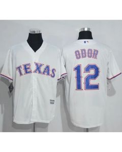 Rangers #12 Rougned Odor White New Cool Base Stitched MLB Jersey