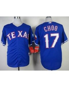 Rangers #17 Shin-Soo Choo Blue Cool Base Stitched MLB Jersey