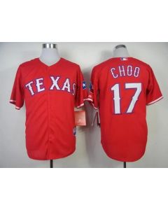 Rangers #17 Shin-Soo Choo Red Cool Base Stitched MLB Jersey