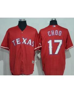 Rangers #17 Shin-Soo Choo Red New Cool Base Stitched MLB Jersey