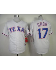 Rangers #17 Shin-Soo Choo White Cool Base Stitched MLB Jersey