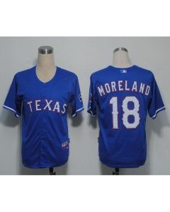 Rangers #18 Mitch Moreland Blue Cool Base Stitched MLB Jersey
