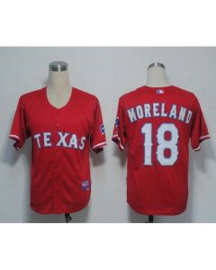 Rangers #18 Mitch Moreland Red Cool Base Stitched MLB Jersey