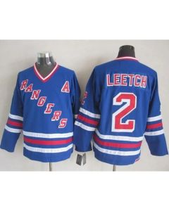 Rangers #2 Brian Leetch Blue CCM Heroes of Hockey Alumni Stitched NHL Jersey
