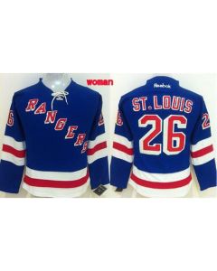 Rangers #26 Martin St.Louis Blue Home Women's Stitched NHL Jersey