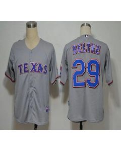 Rangers #29 Adrian Beltre Grey Cool Base Stitched MLB Jersey