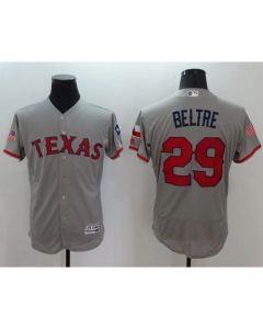 Rangers #29 Adrian Beltre Grey Fashion Stars & Stripes Flexbase Authentic Stitched MLB Jersey