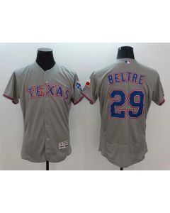 Rangers #29 Adrian Beltre Grey Flexbase Authentic Collection Stitched MLB Jersey