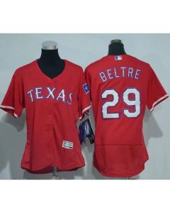 Rangers #29 Adrian Beltre Red Flexbase Authentic Women's Stitched MLB Jersey