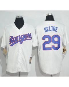 Rangers #29 Adrian Beltre White Cooperstown Stitched MLB Jersey