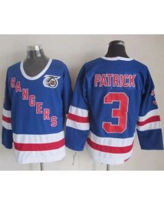 Rangers #3 James Patrick Blue CCM 75TH Stitched NHL Jersey