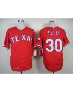Rangers #30 Naftali Feliz Stitched MLB Red Cool Base Jersey