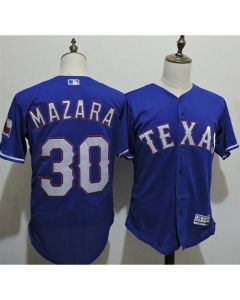 Rangers #30 Nomar Mazara Blue Flexbase Authentic Collection Stitched MLB Jersey