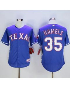 Rangers #35 Cole Hamels Blue Cool Base Stitched MLB Jersey