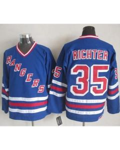 Rangers #35 Mike Richter Blue CCM Heroes of Hockey Alumni Stitched NHL Jersey