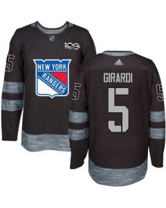 Rangers #5 Dan Girardi Black 1917-2017 100th Anniversary Stitched NHL Jersey
