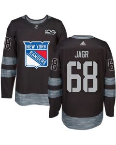Rangers #68 Jaromir Jagr Black 1917-2017 100th Anniversary Stitched NHL Jersey