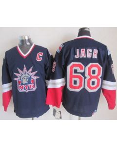 Rangers #68 Jaromir Jagr Navy Blue CCM Statue of Liberty Stitched NHL Jersey