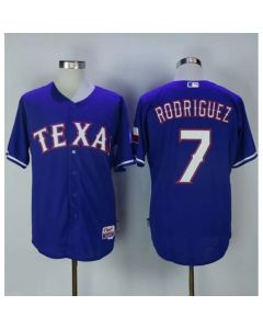 Rangers #7 ivan Rodriguez Blue Cool Base Stitched MLB Jersey