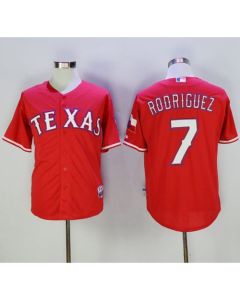 Rangers #7 ivan Rodriguez Red Cool Base Stitched MLB Jersey