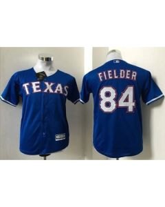 Rangers #84 Prince Fielder Blue Cool Base Stitched Youth MLB Jersey