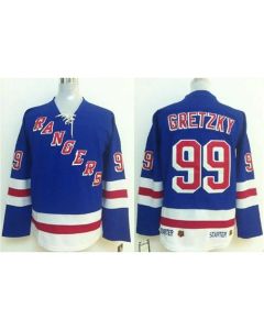 Rangers #99 Wayne Gretzky Blue Stitched NHL Jersey