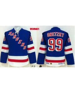 Rangers #99 Wayne Gretzky Blue Women's Home Stitched NHL Jersey