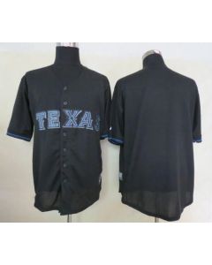 Rangers Blank Black Fashion Stitched MLB Jersey