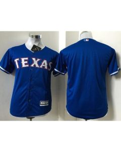 Rangers Blank Blue Cool Base Stitched Youth MLB Jersey