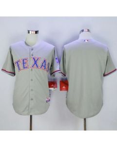 Rangers Blank Grey 40th Anniversary Patch Cool Base Stitched MLB Jersey